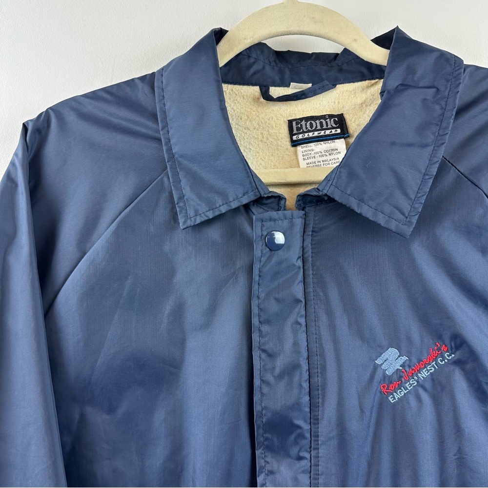 Vintage Ron Jaworski’s Eagles Nest Country Club Jacket Etonic Large